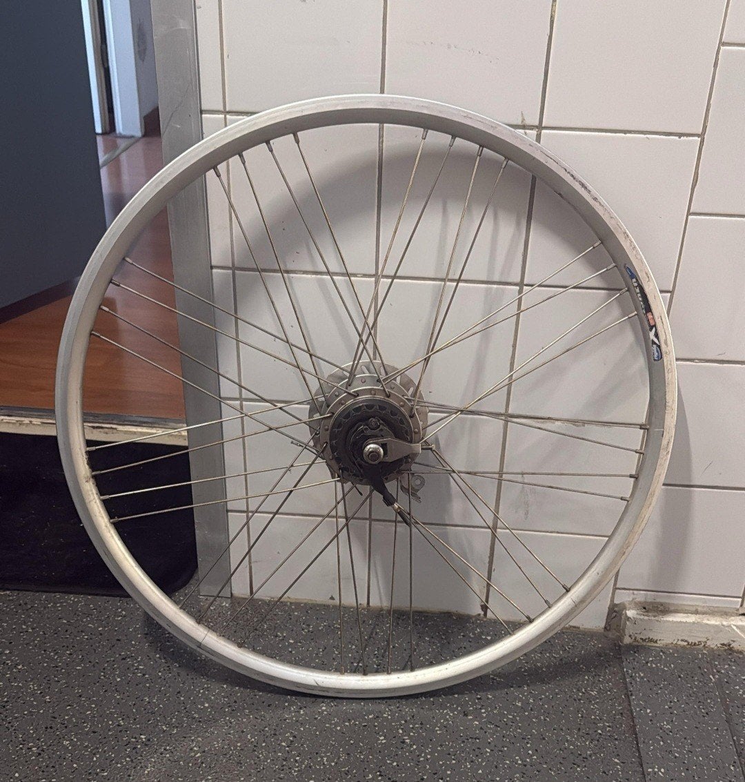 Gazelle achterwiel 28 inch met nexus 8 naaf, Fietsen en Brommers, Fietsonderdelen, Shimano Nexus, Zo goed als nieuw, Aluminium