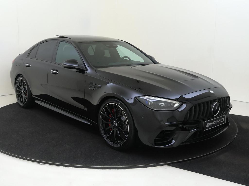 Mercedes-Benz C-klasse AMG 63 S E Performance / Premium Plus, Auto's, Automaat, 4 cilinders, 2065 kg, Zwart