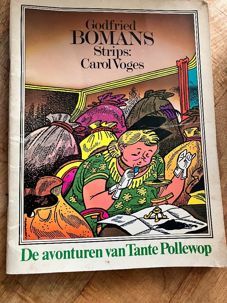 de avonturen van Tante Pollewop - door Godfried Bomans, Gelezen, Eén stripboek, Ophalen of Verzenden, Godfried Bomans