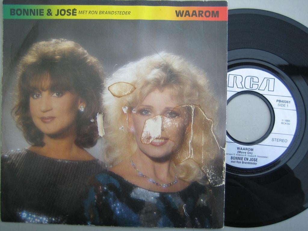 Bonnie & Jose - Waarom, Cd's en Dvd's, Vinyl Singles, Gebruikt, Single, Nederlandstalig, 7 inch, Ophalen of Verzenden