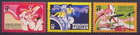 Nederlandse Antillen 489/91 postfris Tieners 1974, Ophalen of Verzenden, Postfris