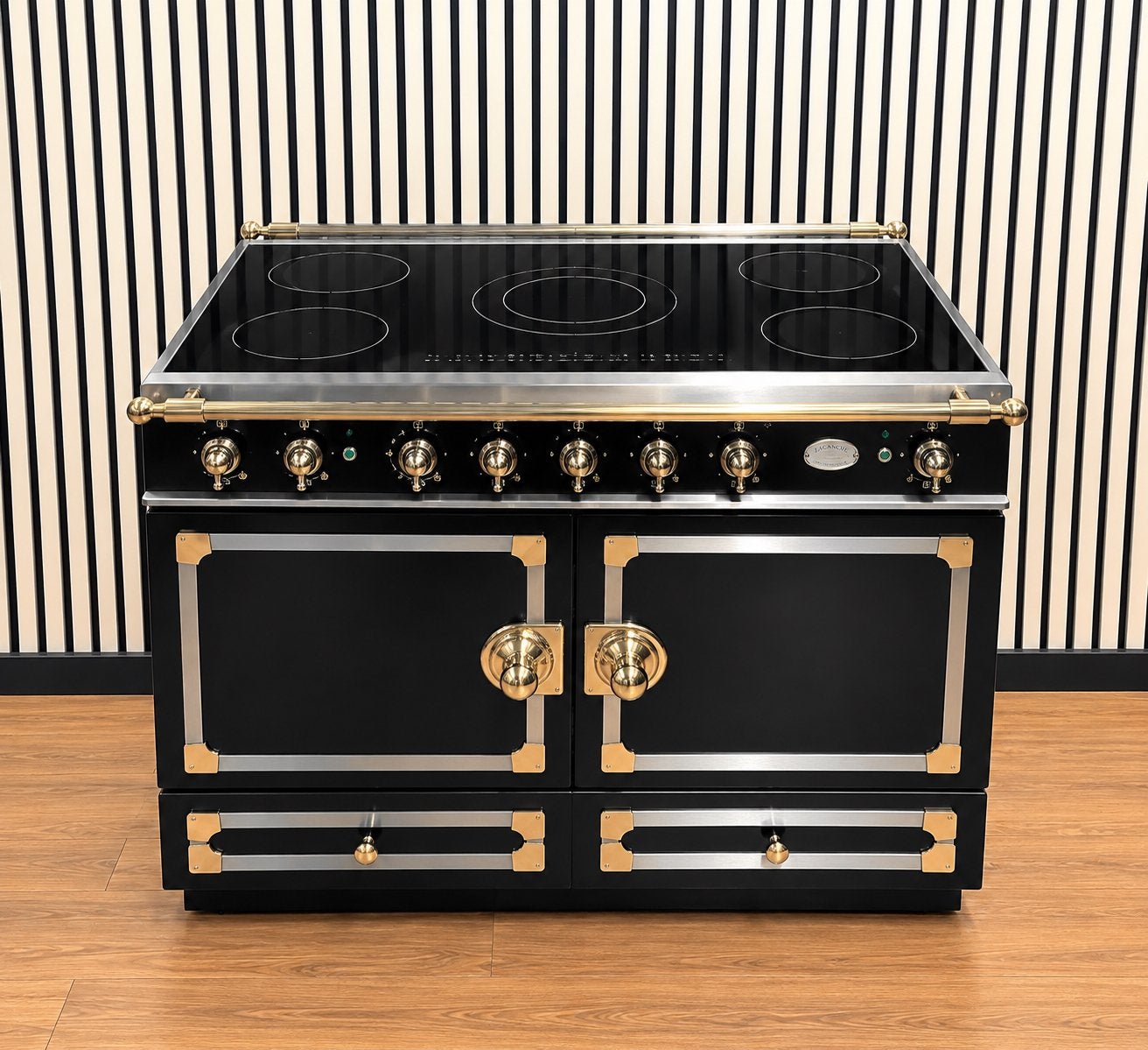 Luxe La Cornue Fornuis INDUCTIE met 5 zones 2 ovens 110 cm, Overige merken, Hete lucht, Fornello Esperta, Refurbished