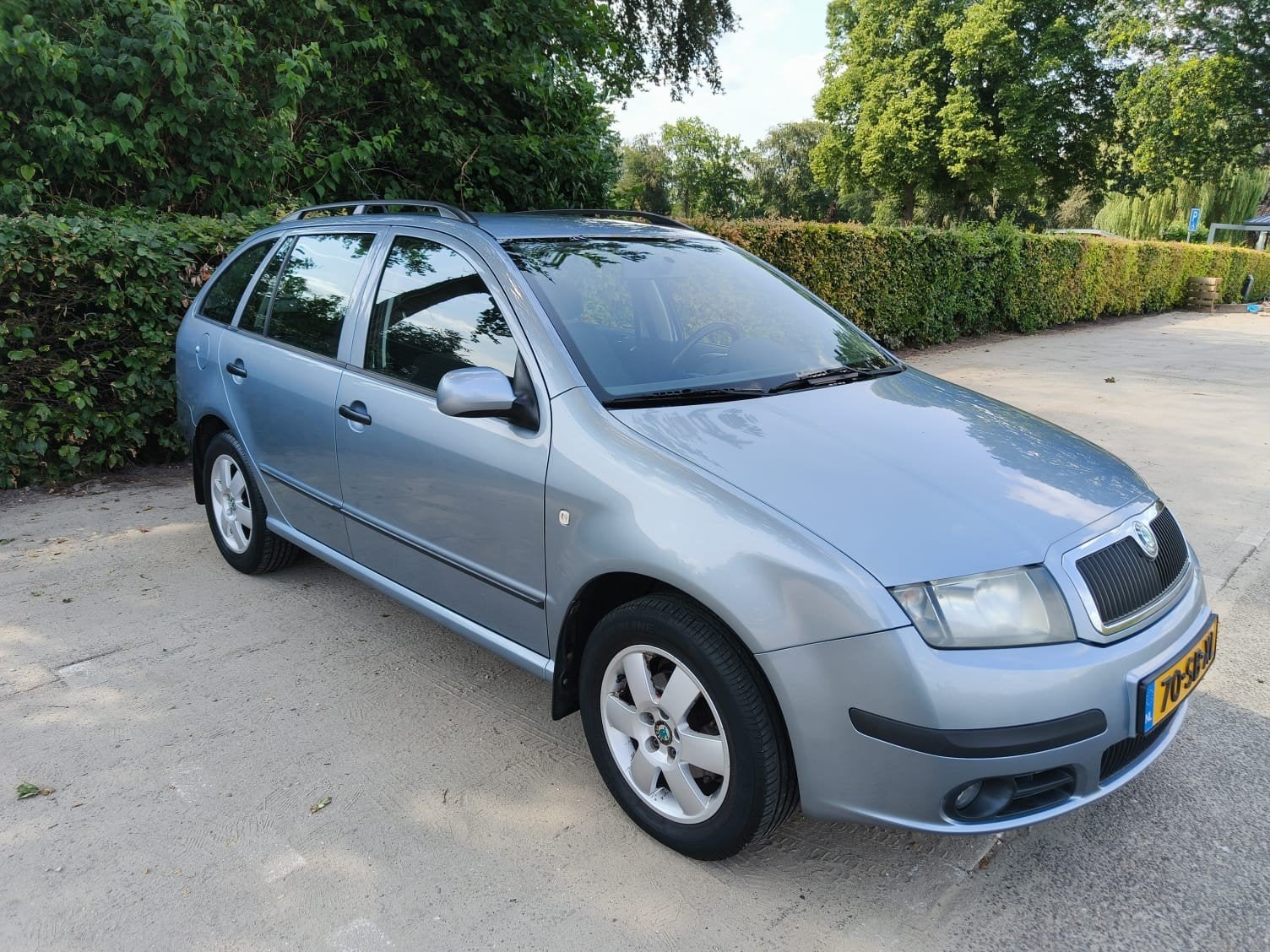 Skoda Fabia 1.4 Combi 74KW 2005 Grijs, Auto's, Skoda, Voorwielaandrijving, 4 cilinders, 100 pk, 49 €/maand