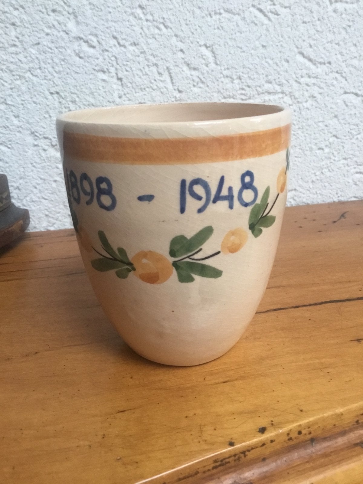 Beker 1898-1948 koningin Wilhelmina 50 jarig jubileum, Ophalen of Verzenden, Zo goed als nieuw, Servies