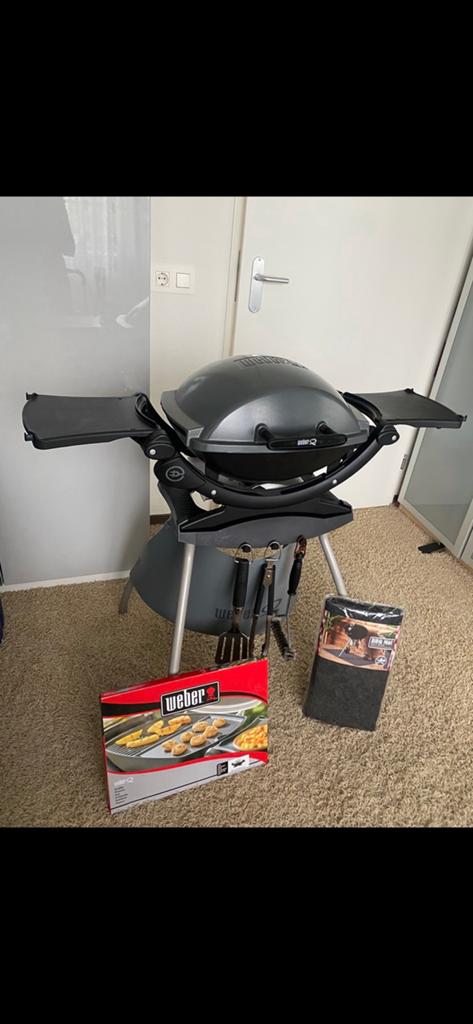 Weber Q1400 Elektrische Barbecue geheel copleet zie beschr., Ophalen, Zo goed als nieuw, Weber