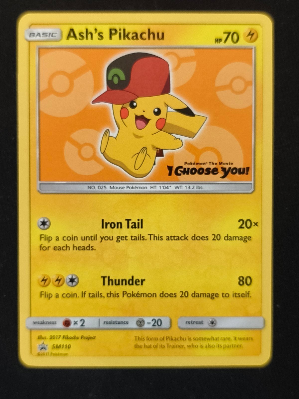 Ash's Pikachu Pokémon Kaart SM110 - I Choose You! Movie Prom, Hobby en Vrije tijd, Verzamelkaartspellen | Pokémon, Ophalen of Verzenden