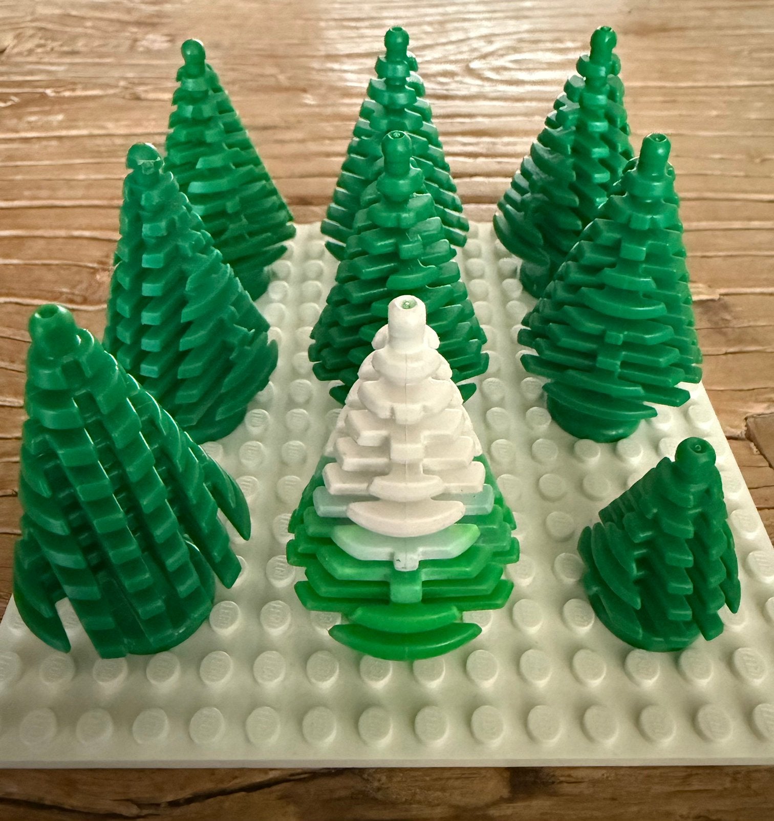 Lego dennenboom / spar / den met sneeuwbedekt no 3470pb01, Kinderen en Baby's, Speelgoed | Duplo en Lego, Zo goed als nieuw, Lego