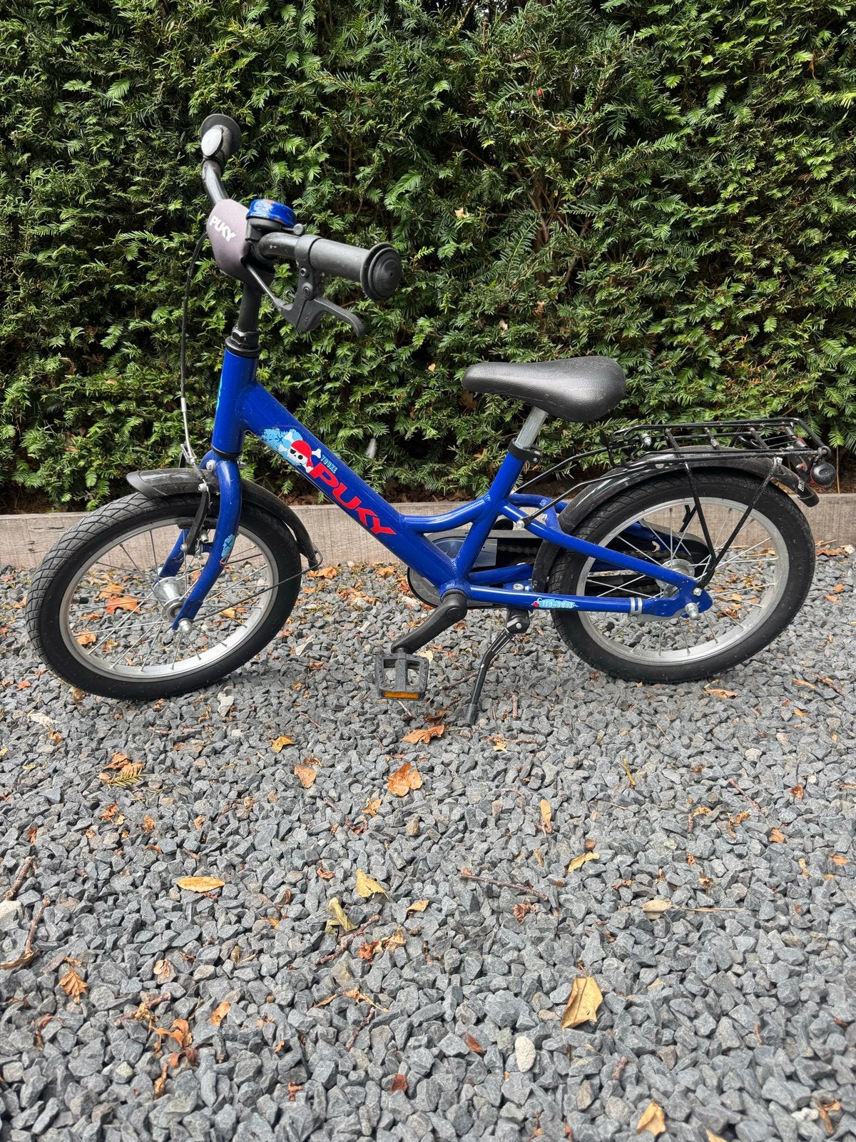 Puky kinderfiets blauw - 16 inch, Fietsen en Brommers, Fietsen | Kinderfietsjes, Ophalen, Gebruikt, Velgrem, 16 tot 20 inch
