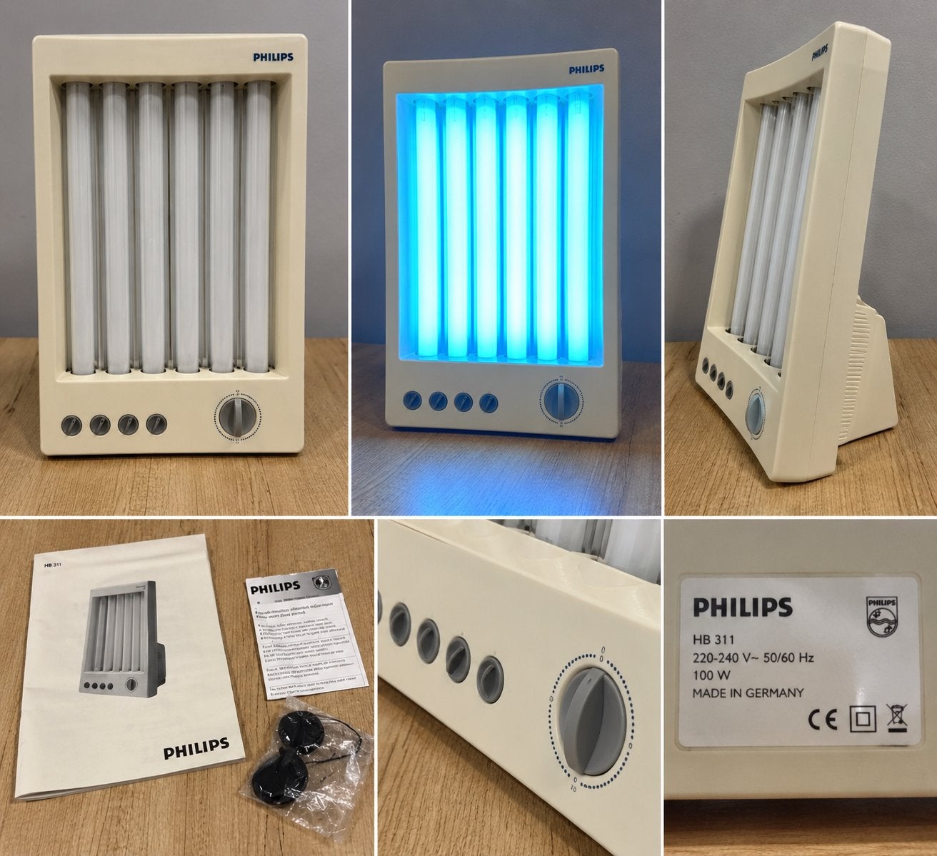 Philips HB311 Gezichtsbruiner Mini Zonnebank decolletee, Witgoed en Apparatuur, Ophalen of Verzenden, Zo goed als nieuw, Gezichtsbruiner