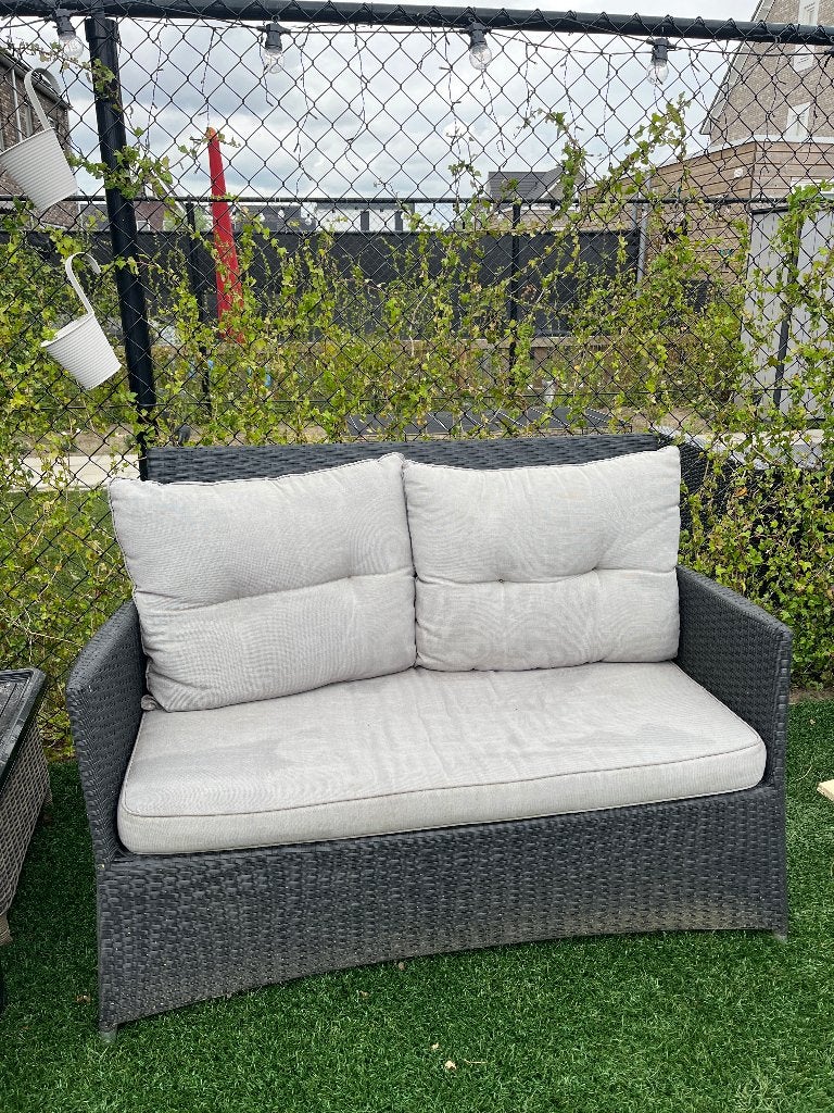 Tuinbank, Tuin en Terras, Tuinbanken, Gebruikt, Kunststof, Ophalen