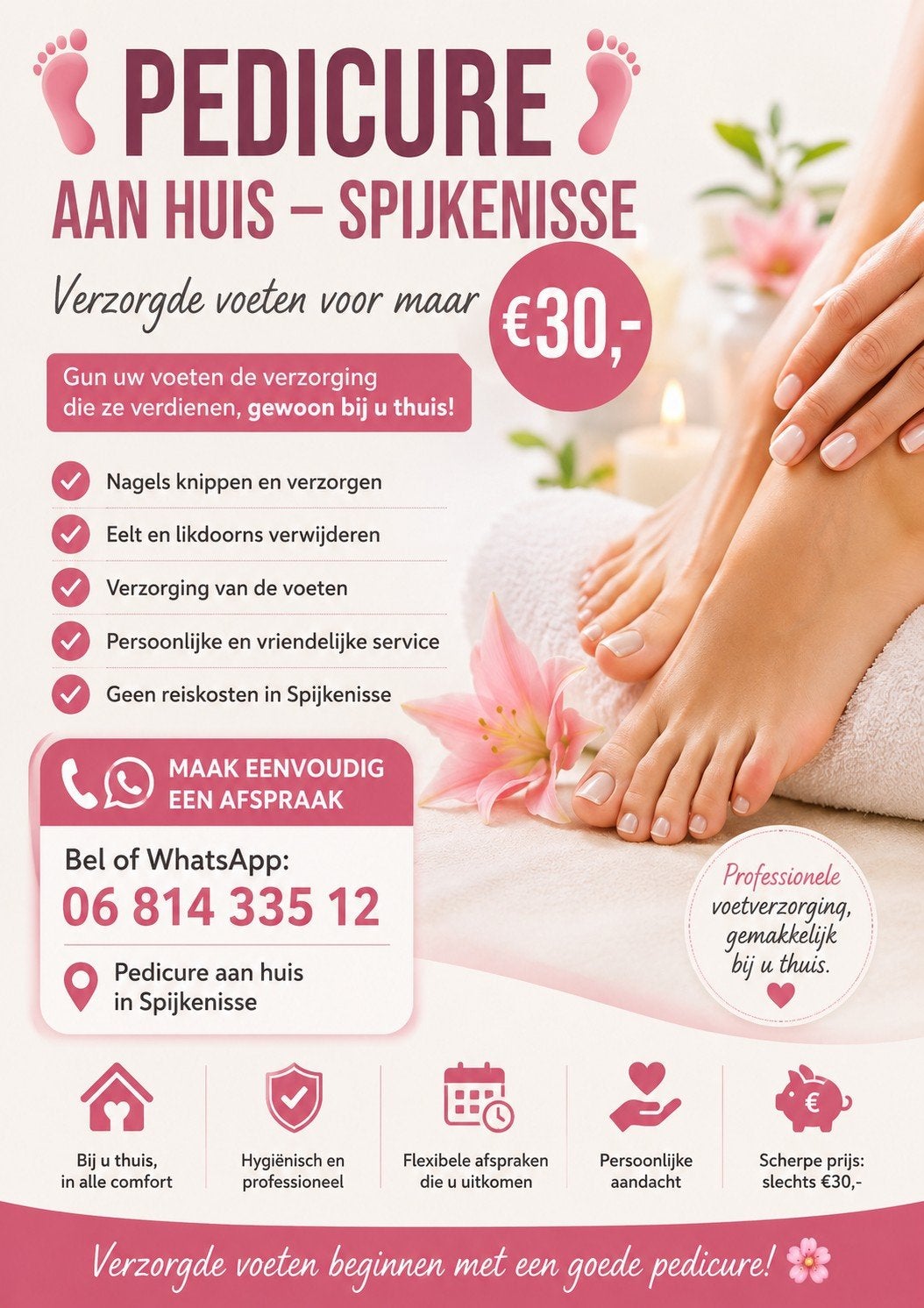 PEDICURE AAN HUIS IN SPIJKENISSE, Ophalen, Overige typen