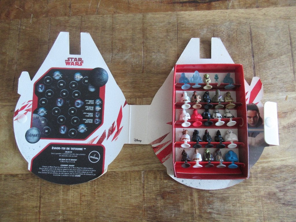 Leclerc Star Wars Micro Popz pops poppetjes in verzamelmap, Verzamelen, Ophalen of Verzenden, Zo goed als nieuw, Actiefiguurtje