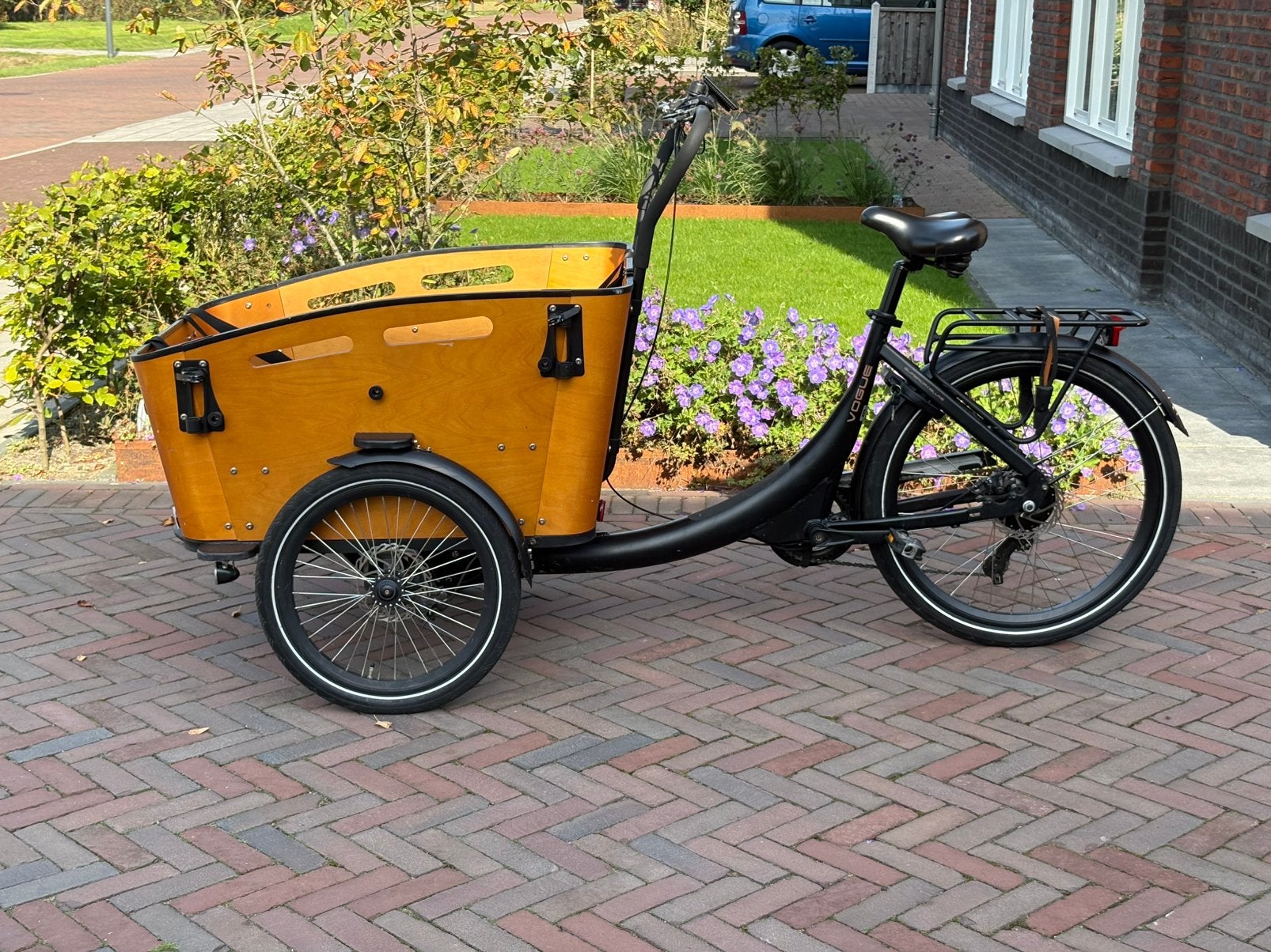 Elektrische Vogue bakfiets, 4 kinderen of meer, Gebruikt, Elektrisch, Schijfrem