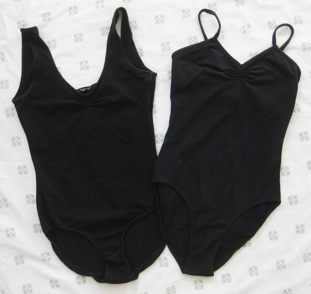 Papillon zwarte balletpak, body, 2 stuks, maat S, Ophalen of Verzenden, Gebruikt, Kleding