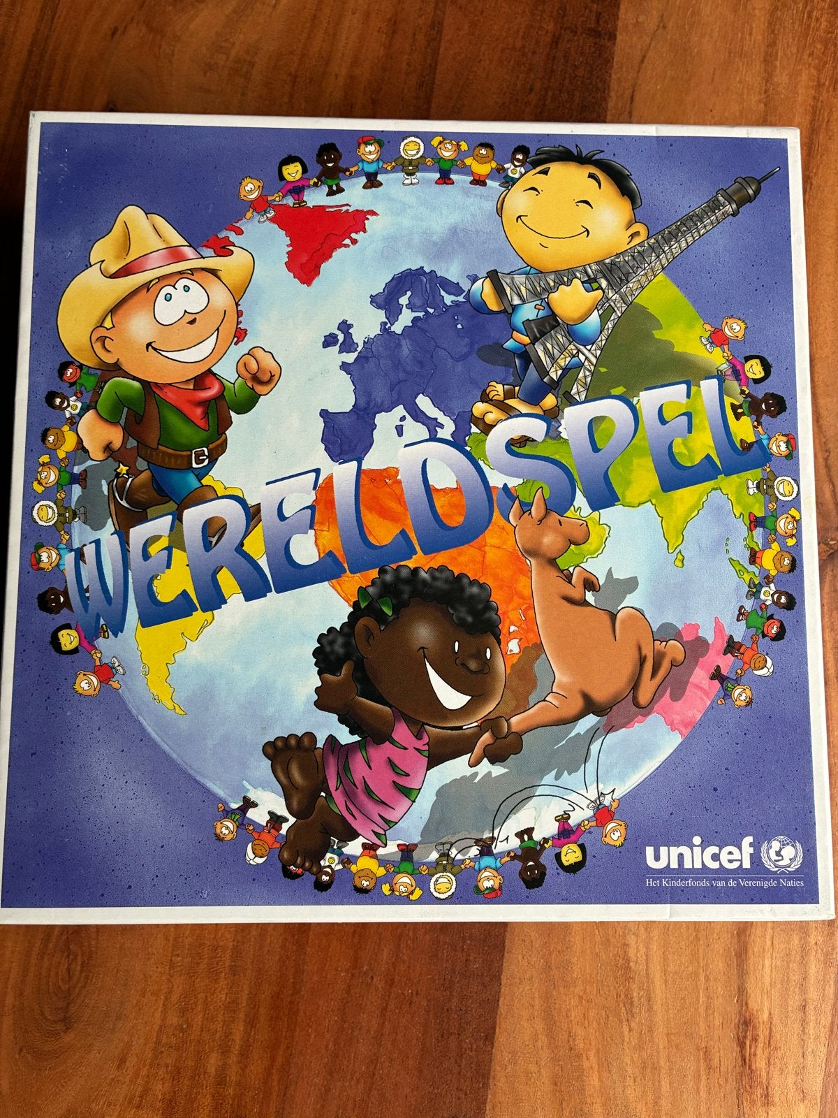 UNICEF WERELDSPEL Educatief Bordspel voor het Gezin, Hobby en Vrije tijd, Drie of vier spelers, Ophalen of Verzenden, Nieuw, Reisspel