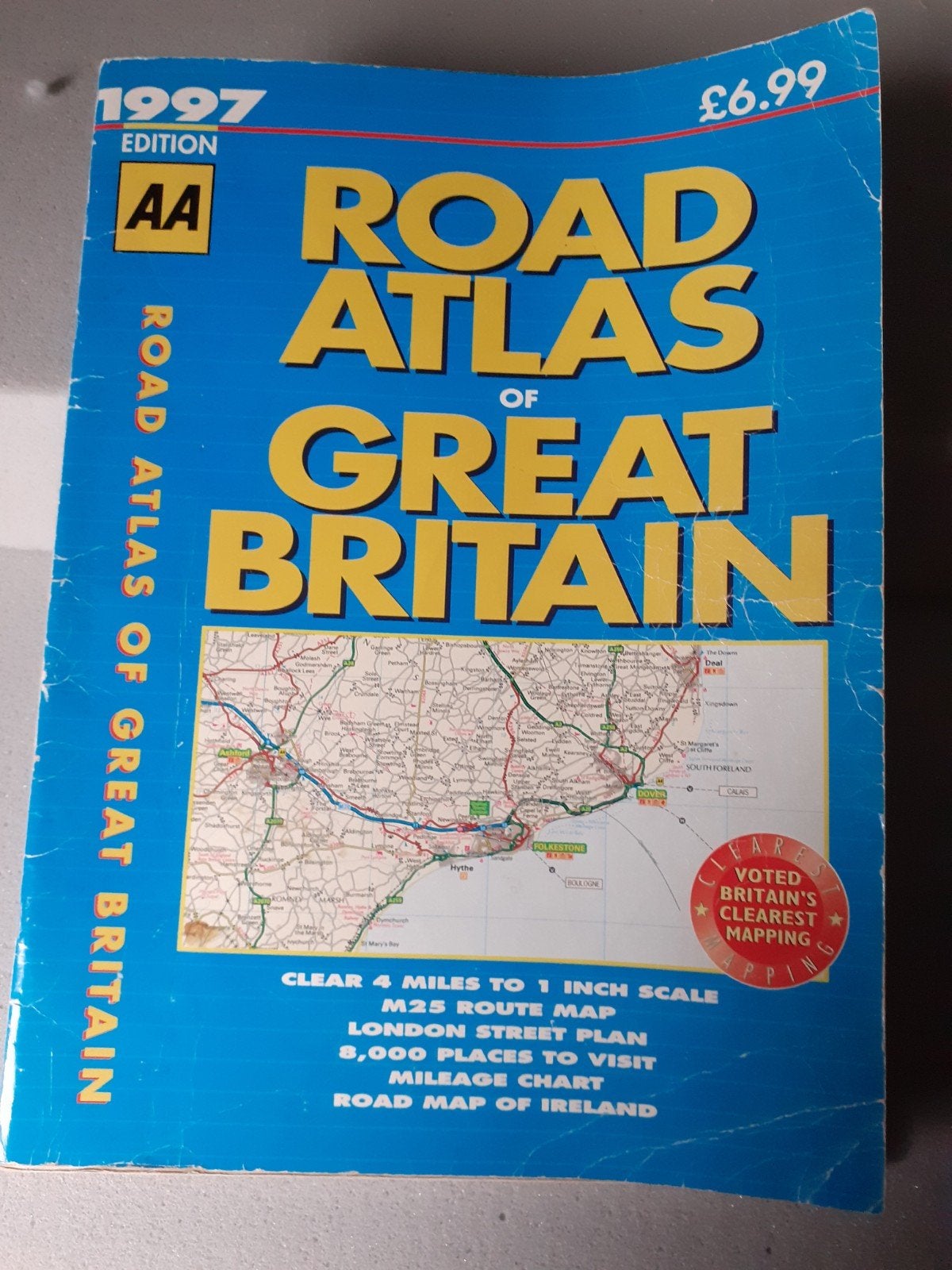 road atlas great britain, Boeken, Atlassen en Landkaarten, Verenigd Koninkrijk, Landkaart, 1800 tot 2000, Ophalen