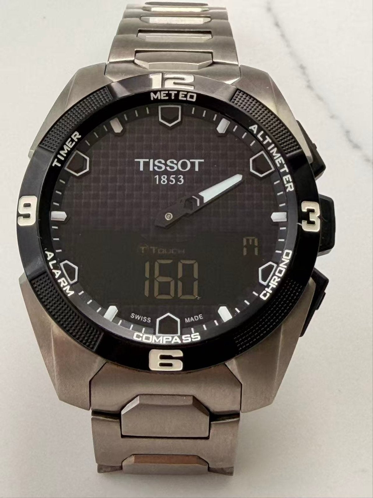 Tissot T-Touch Solar Titanium Herenhorloge, Sieraden, Tassen en Uiterlijk, Ophalen of Verzenden, Zo goed als nieuw, Overige materialen