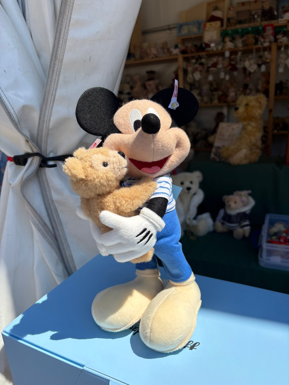 Steiff festival aanbieding, Mickey Mouse with Duffy, 31cm, Info@steiff.com, Steiff, Steiff, Stoffen beer