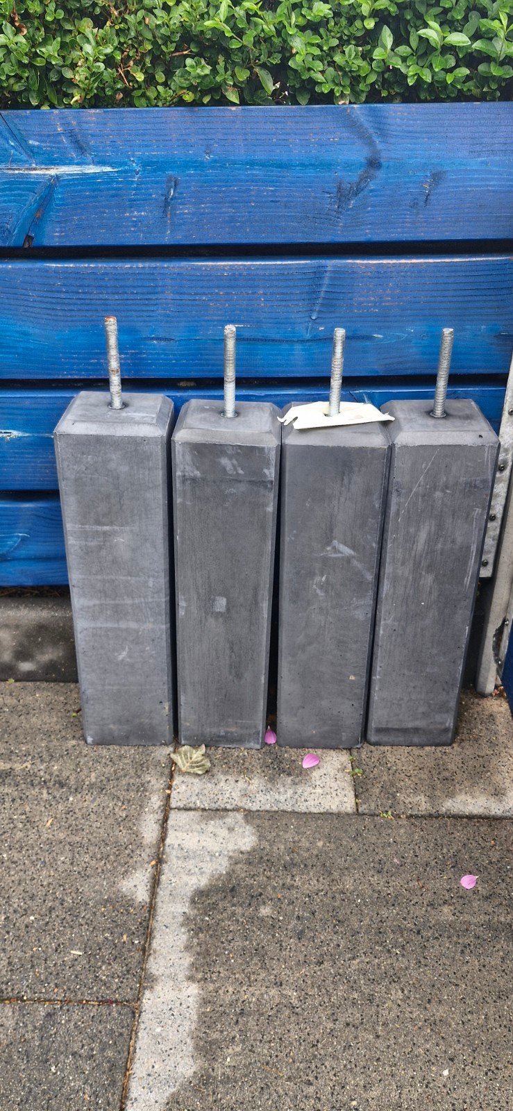 betonpoeren 4x 15x15  donkergrijs, Ophalen, Nieuw