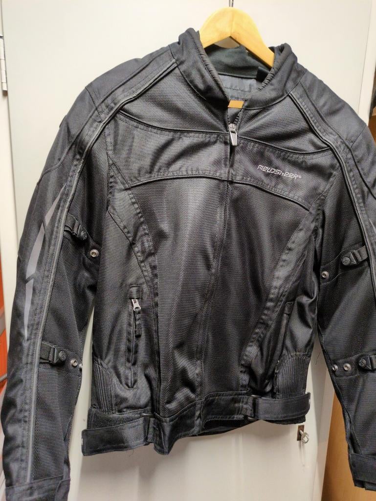 Zwarte Fieldsheer zomer motorjas - Maat L (EU), Motoren, Kleding | Motorkleding, Ophalen, Jas | textiel, Tweedehands, Heren