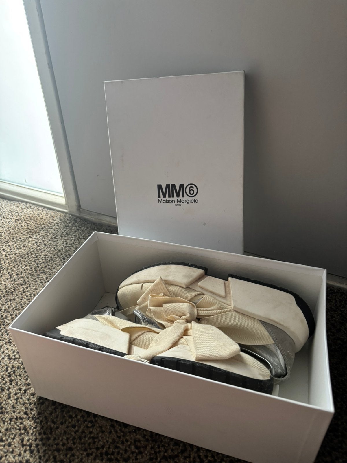 Maison Margiela sneakers maat 39, Ophalen, Wit, Sneakers of Gympen, Gedragen