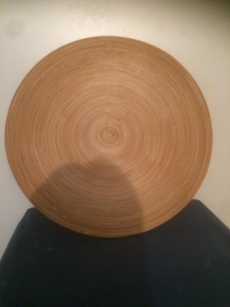 nieuwe houten schaal, Huis en Inrichting, Ophalen, Schaal, Rond, Nieuw