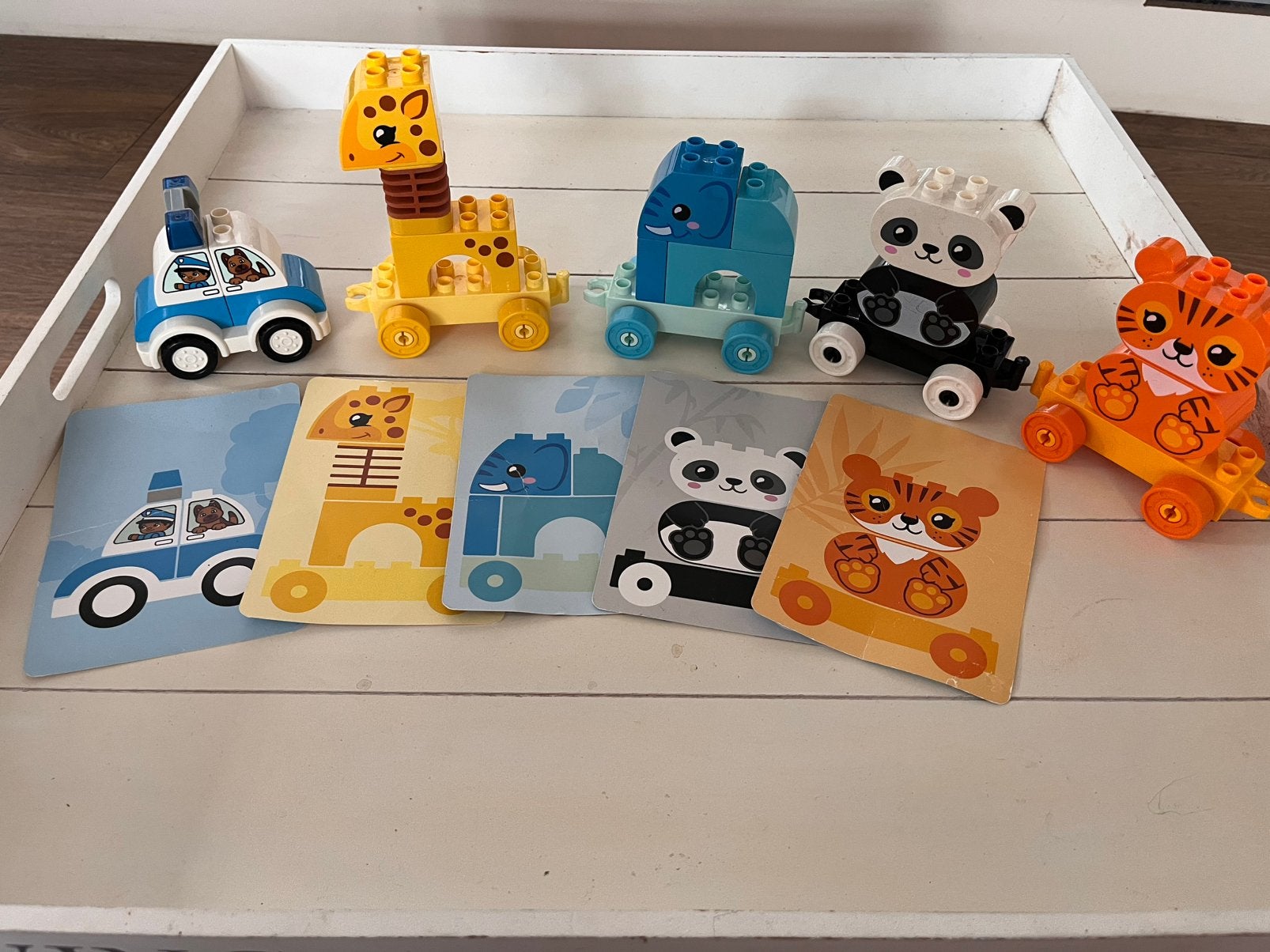 LEGO Duplo Mijn Eerste Dierentrein met kaarten, Kinderen en Baby's, Speelgoed | Bouwstenen, Ophalen of Verzenden, Gebruikt, Overige merken