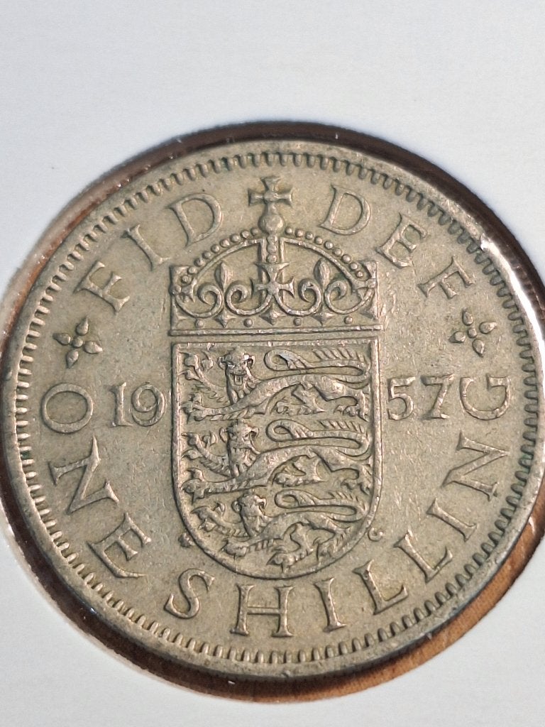 VERENIGD KONINKRIJK 1 schilling 1957 (#97), Ophalen of Verzenden, Overige landen, Losse munt