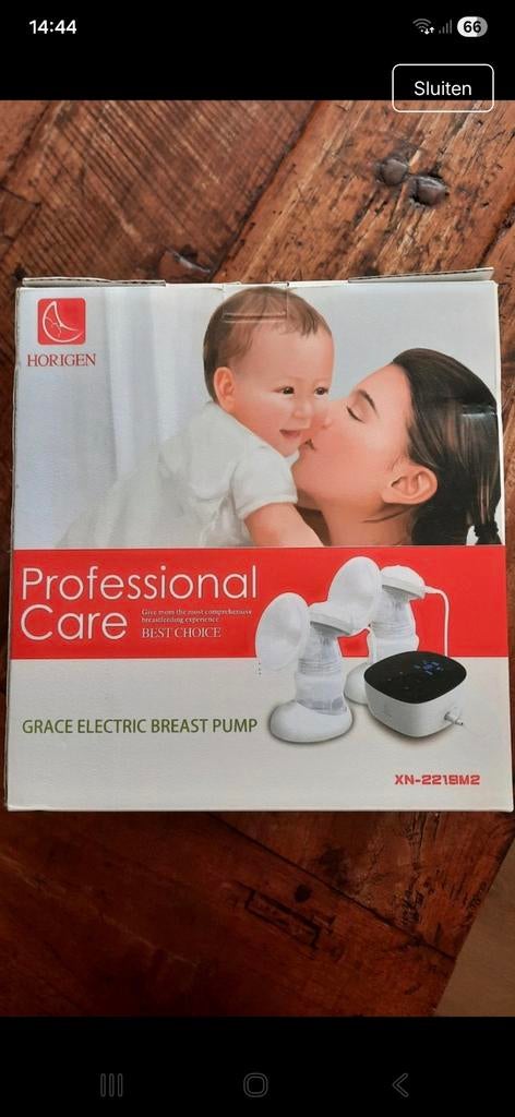 Nieuwe Horigen Grace kolf, enkelzijdig., Kinderen en Baby's, Babyvoeding en Toebehoren, Ophalen of Verzenden, Nieuw, Borstkolf