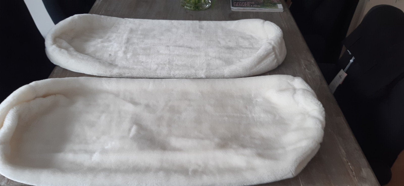Kaveldun Ikea rolkussenhoes teddy 2x rolkussen hoes, Huis en Inrichting, Afneembare hoes, Wit, IKEA, Kussenhoes