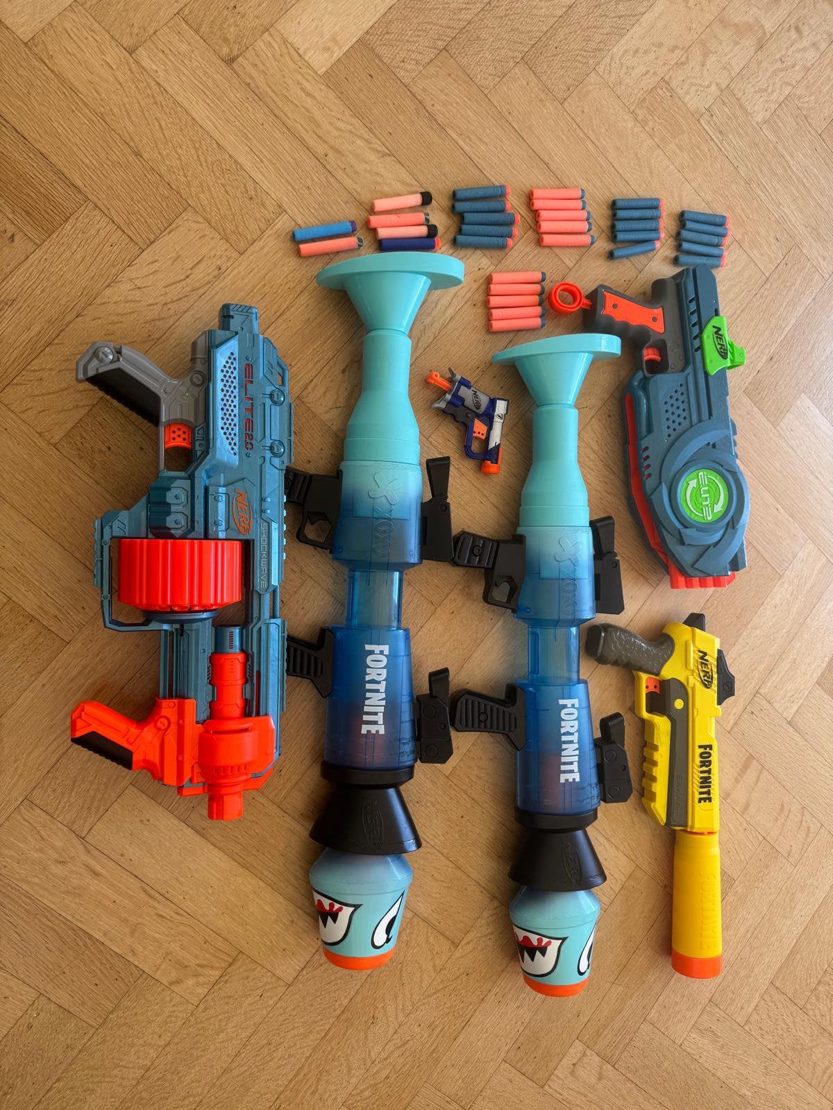 Aanbieding: Mega Nerf Pakket (6 stuks!), Ophalen of Verzenden, Zo goed als nieuw