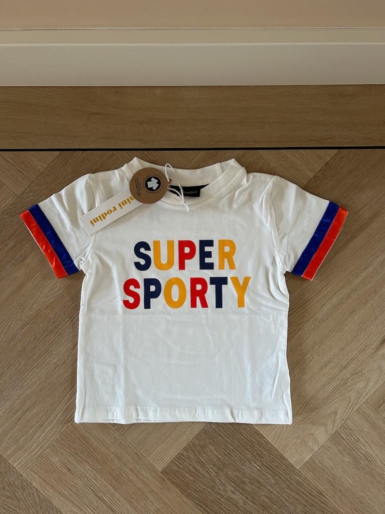 *NIEUW!* Sportief shirt / top van Mini Rodini, maat 92 / 98, Jongen of Meisje, Nieuw, Ophalen of Verzenden, Shirt of Longsleeve