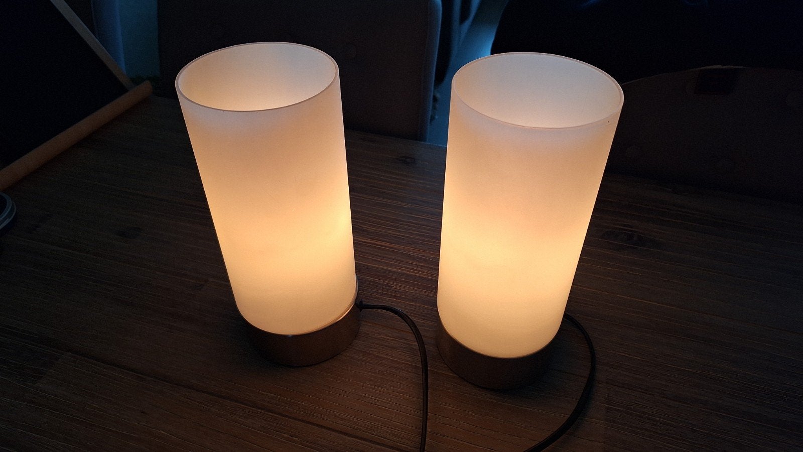 2 touch lampen met 4 extra lampen, Ophalen, Gebruikt, E14 (klein), Dimbaar