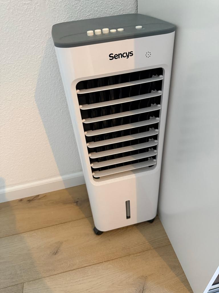 Aircooler, Ophalen, 3 snelheden of meer, Koelen en Ontvochtigen, Staande ventilator