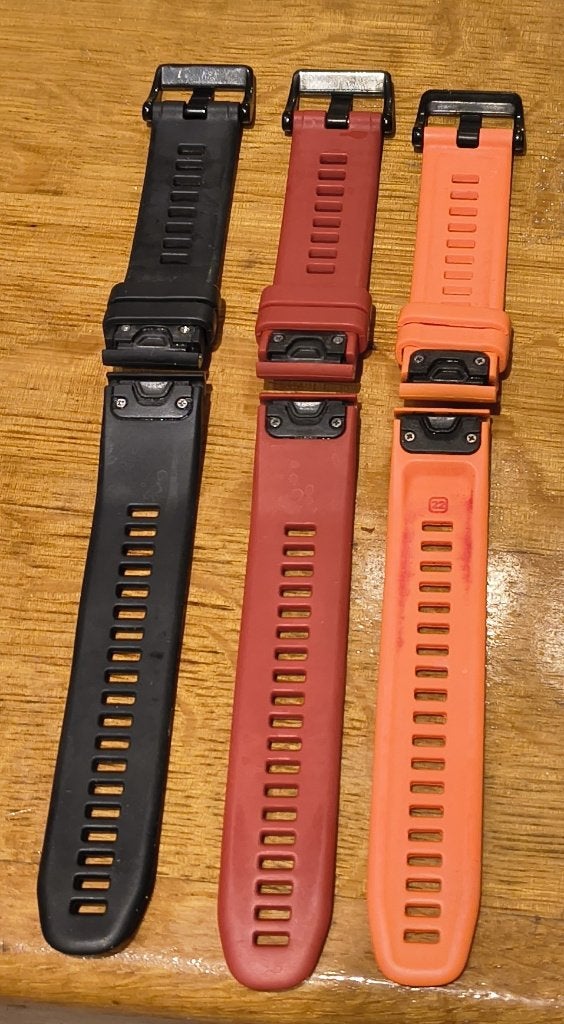garmin horlogebandje 22 mm (QuickFit 22), Ophalen of Verzenden, Zo goed als nieuw, Zwart, Android