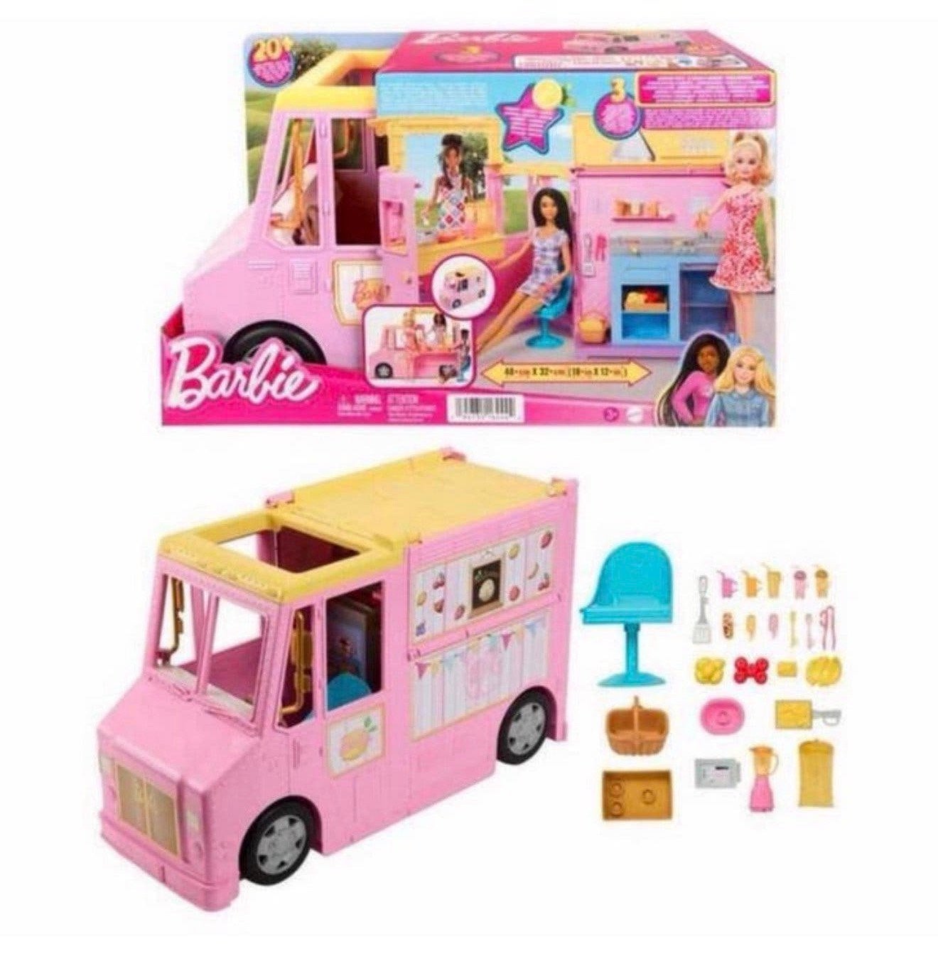 BARBIE Limonadewagen Speel-auto met accessoires Groot NIEUW, Barbie, P, P, P