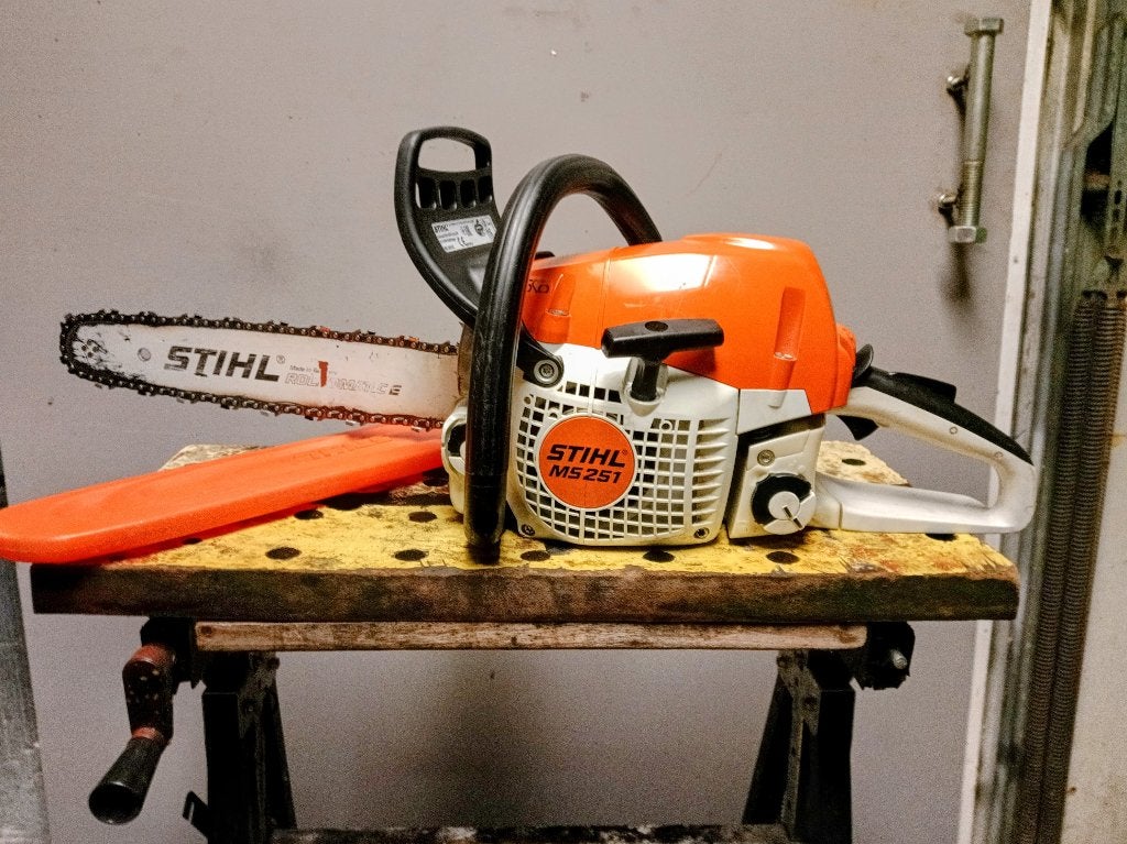 STIHL MS 251 Kettingzaag / Motorzaag 40 cm (Bj. 2018), Stihl, 70 mm of meer, Kettingzaag, Ophalen of Verzenden