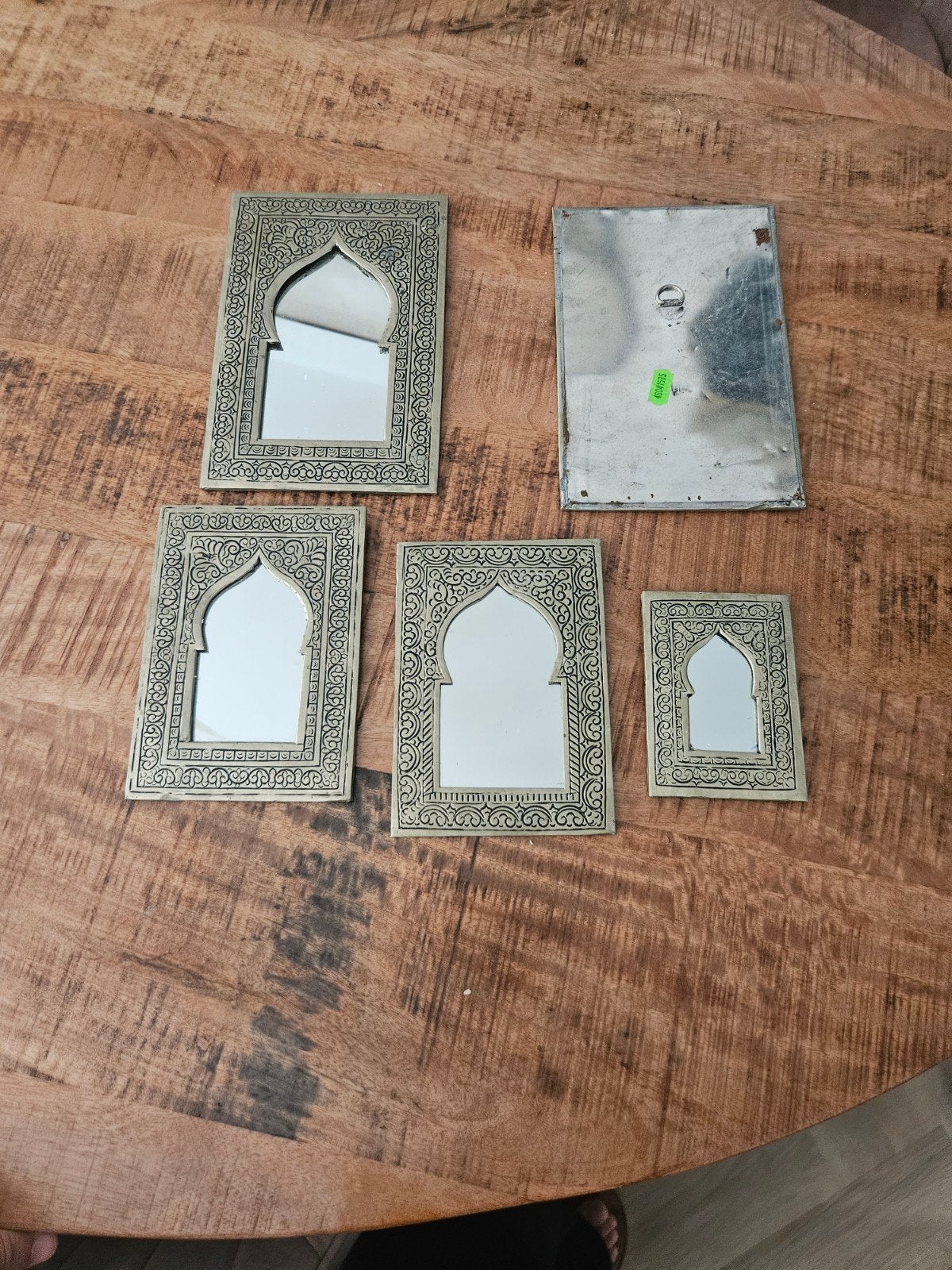 Set van 5 Marokkaanse spiegeltjes - Marrakech stijl, Ophalen, Minder dan 50 cm, Gebruikt, Minder dan 100 cm
