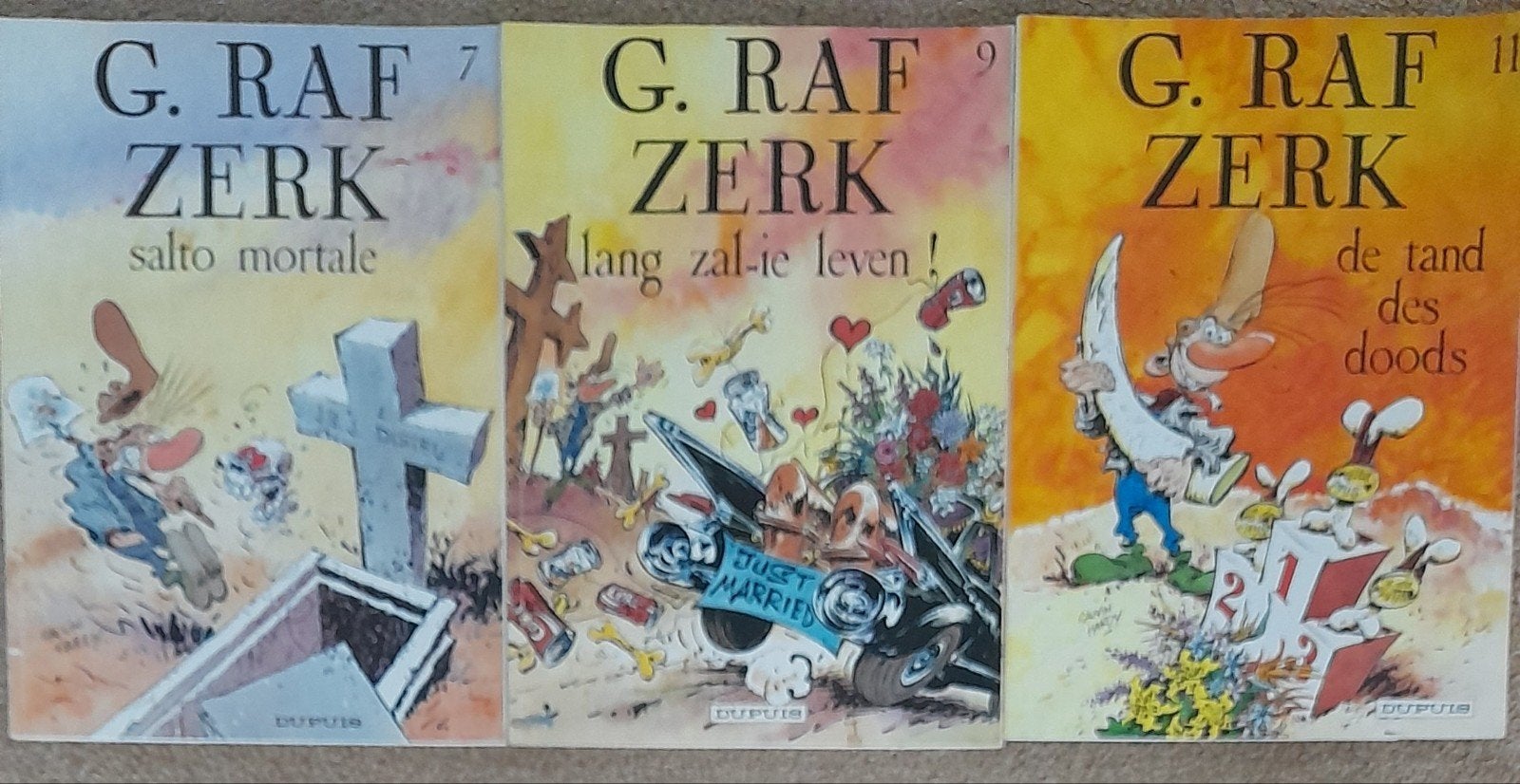G. Raf Zerk stripboeken, Meerdere stripboeken, Ophalen of Verzenden, Gelezen, G. Raf Zerk