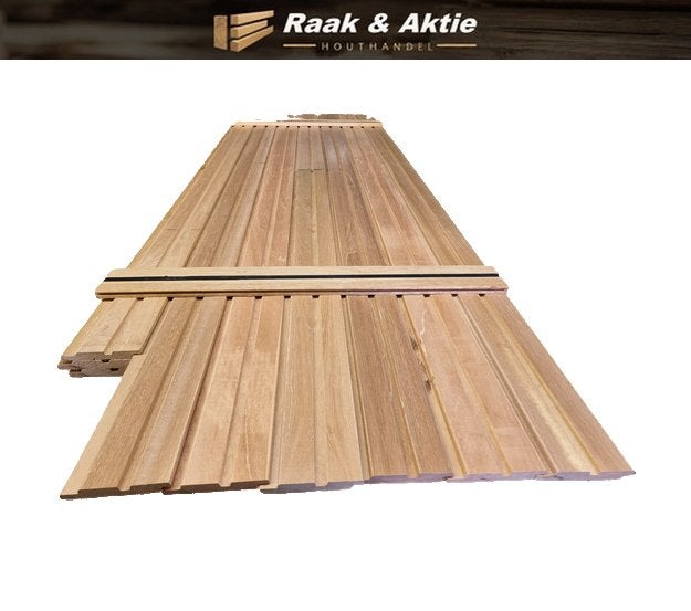 6.9 m2 Meranti dubbel Rhombusprofiel - nr: HP178