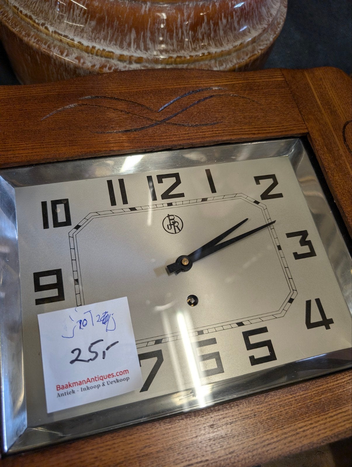 oude klok €25., Ophalen