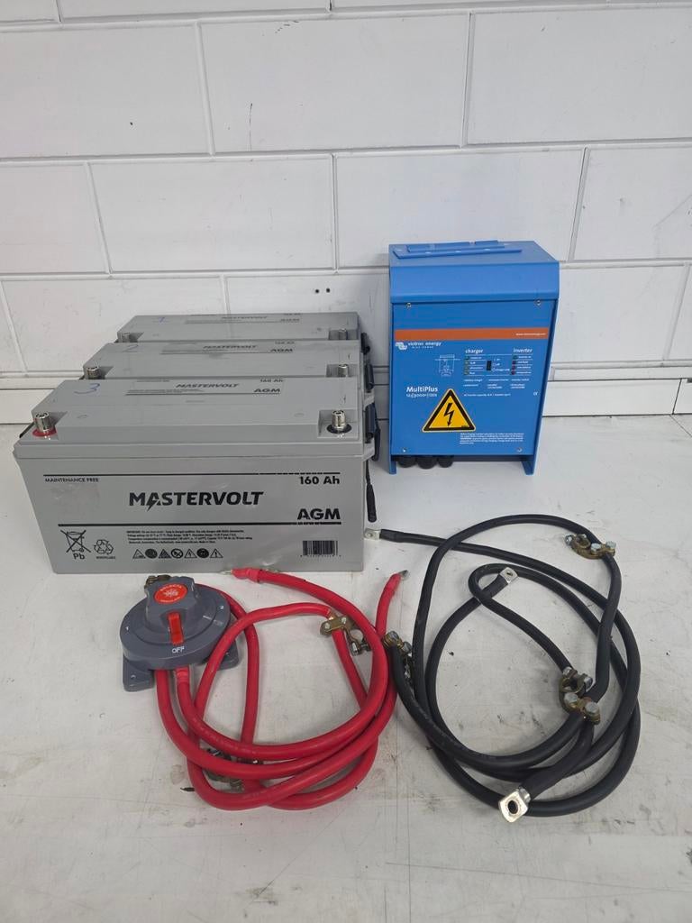 Victron multiplus 12v 3000watt set met 3x mastervolt 160amp, Watersport en Boten, Accessoires en Onderhoud, Ophalen, Zo goed als nieuw