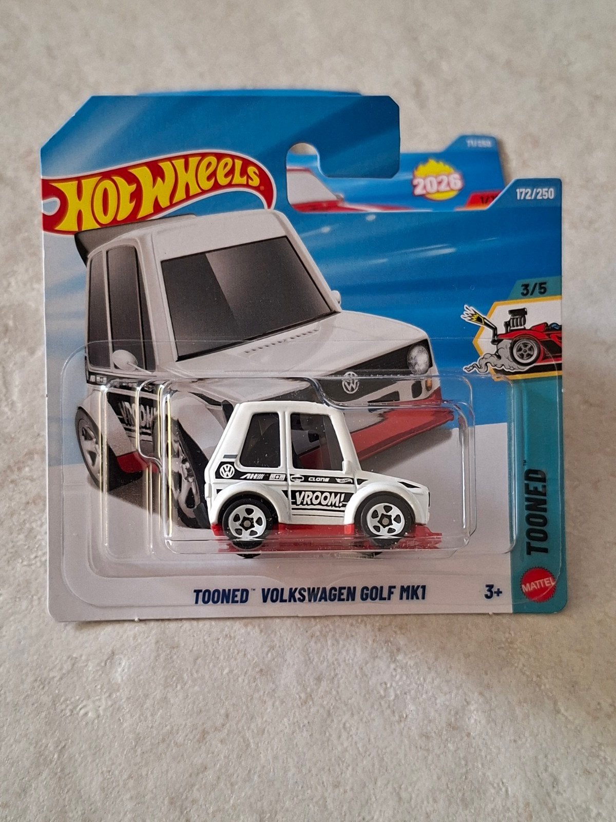 Hot Wheels Tooned Volkswagen Golf MK1 2026 172/250, Ophalen of Verzenden, Nieuw, Auto