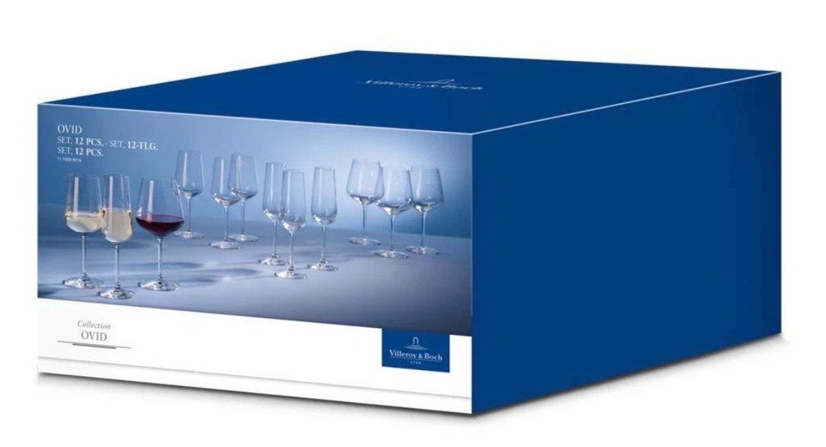 Villeroy & Boch Ovid Glazen Set - 12-delig, Ophalen, Glas of Glazen, Villeroy & Boch, Nieuw