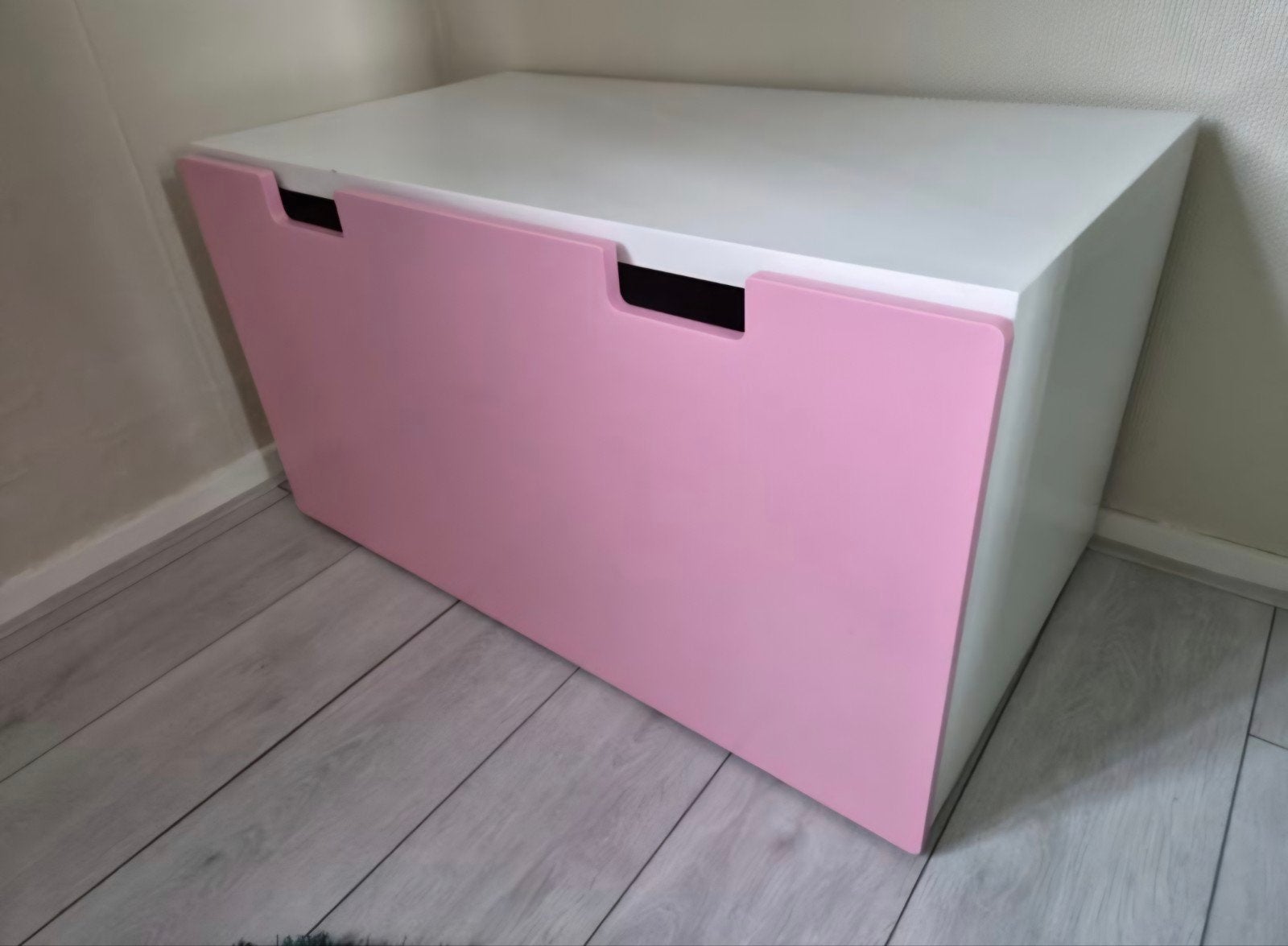STUVA/SMÅSTAD Roze en wit opbergmeubel / speelgoedkist, Kinderen en Baby's, Ophalen, Gebruikt, Kast