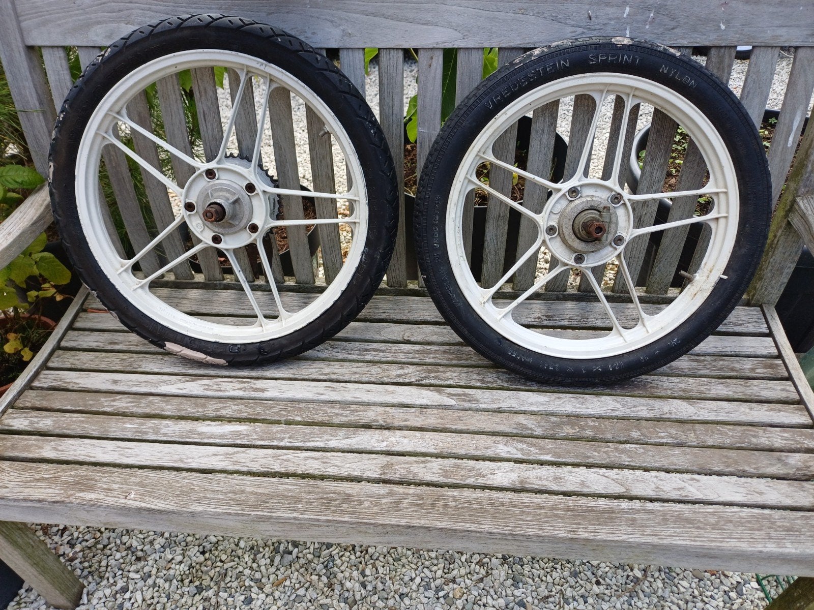 Puch maxi ster wielen set gebruikt, Fietsen en Brommers, Brommeronderdelen | Puch, Gebruikt, Overige typen, Ophalen