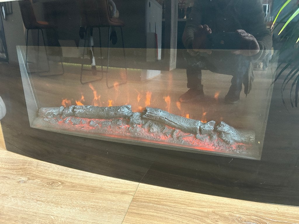 Electrische sfeer haard met verwarming, Ophalen, Zo goed als nieuw, Vrijstaande haard, Elektrische haard
