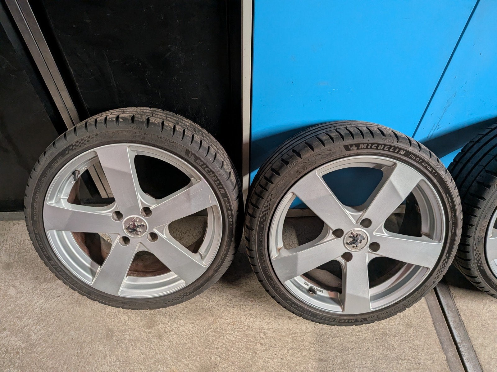 Peugeot 206 velgen 17inch, Pilot Sport 5., Ophalen, Banden en Velgen, 17 inch, 205 mm