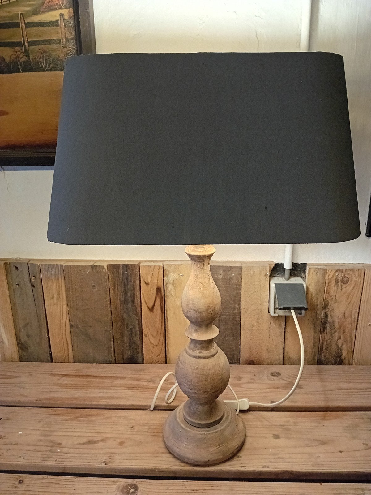 Balusterlamp/ schemerlamp/ baluster lamp, Grijs, Ophalen, Gebruikt