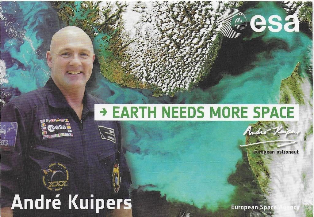 Ansichtkaart Esa Astronaut Andre Kuipers ( B3913), Verzamelen, Ophalen of Verzenden, 1980 tot heden, Ongelopen, Sterren en Beroemdheden